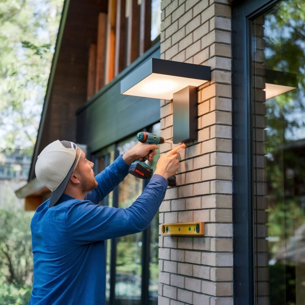 instalacja oświetlenia elewacyjnego