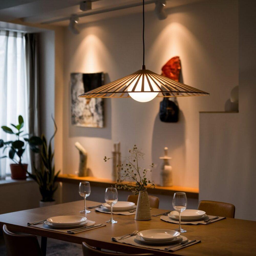 lampa nad stołem