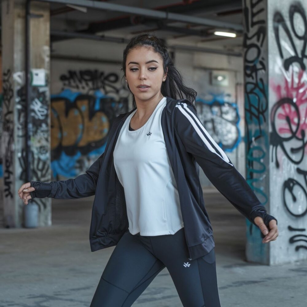 latynka w ubraniu sportowym