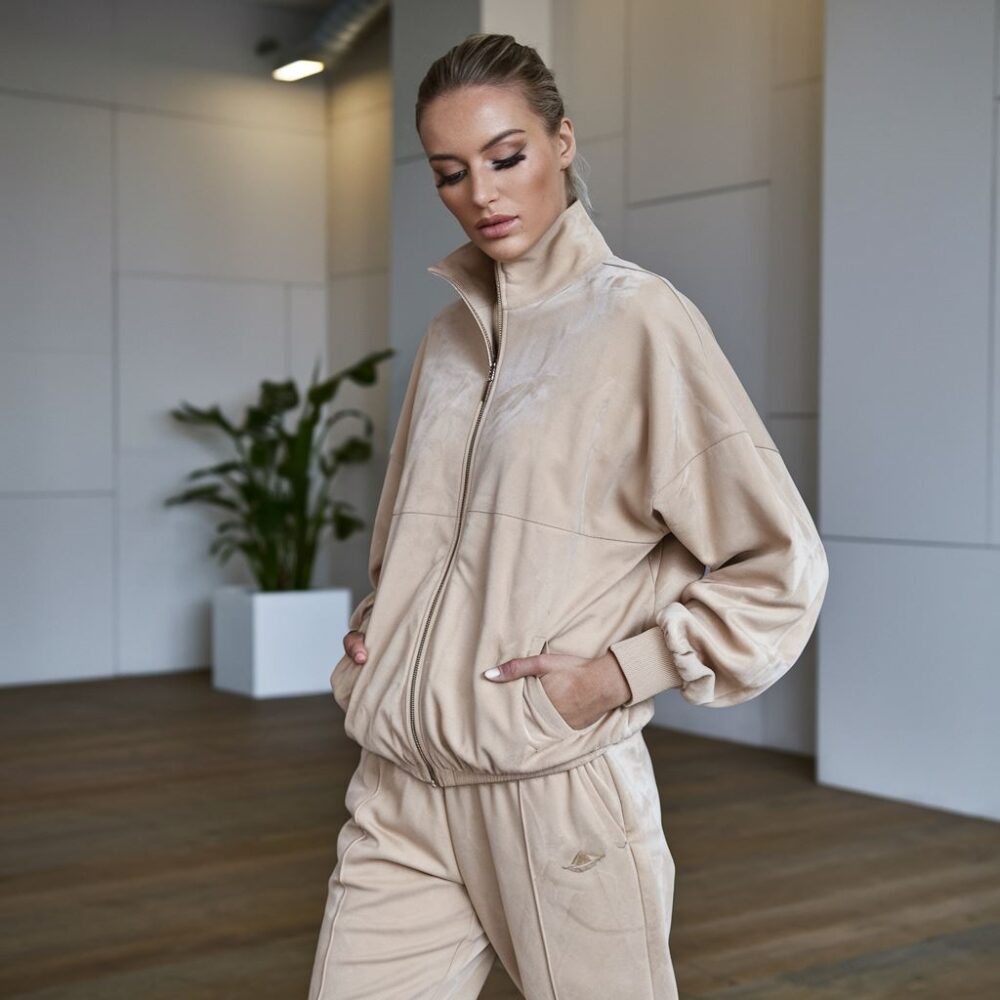 stylowy dres z zamszu