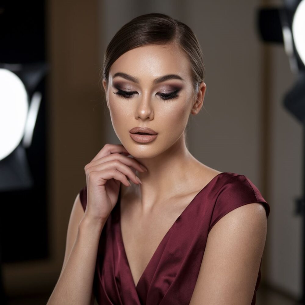 subtelny makijaż glamour